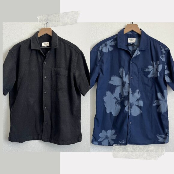 🌻 American Eagle Button-up Poolside Shirt bundle - Picture 1 of 15
